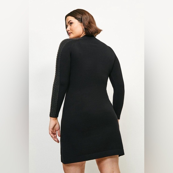 Karen Millen Curve Hot Fix Stud Dress XL - Picture 3 of 9